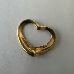 18k gold Tiffany & Co heart.  No chain